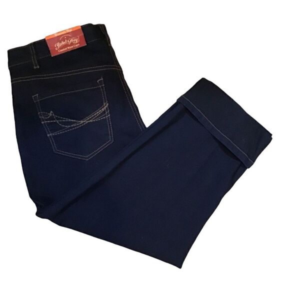 Navy blue denim cropped length jeans - Picture 12 of 12